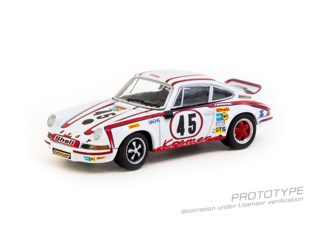 [Preorder] Tarmac Works 1:64 Porsche 911 Carrera RSR 2.8 24h Le Mans 1973 #45 Winner – Collab64 T64S-023-73LM45