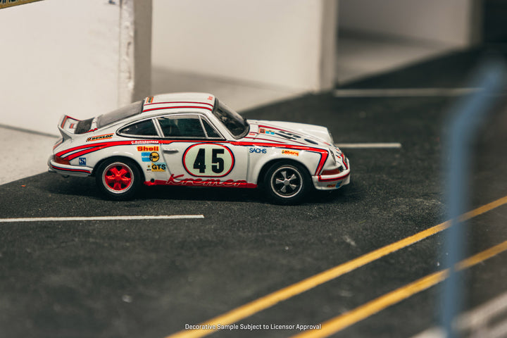 [Preorder] Tarmac Works 1:64 Porsche 911 Carrera RSR 2.8 24h Le Mans 1973 #45 Winner – Collab64 T64S-023-73LM45