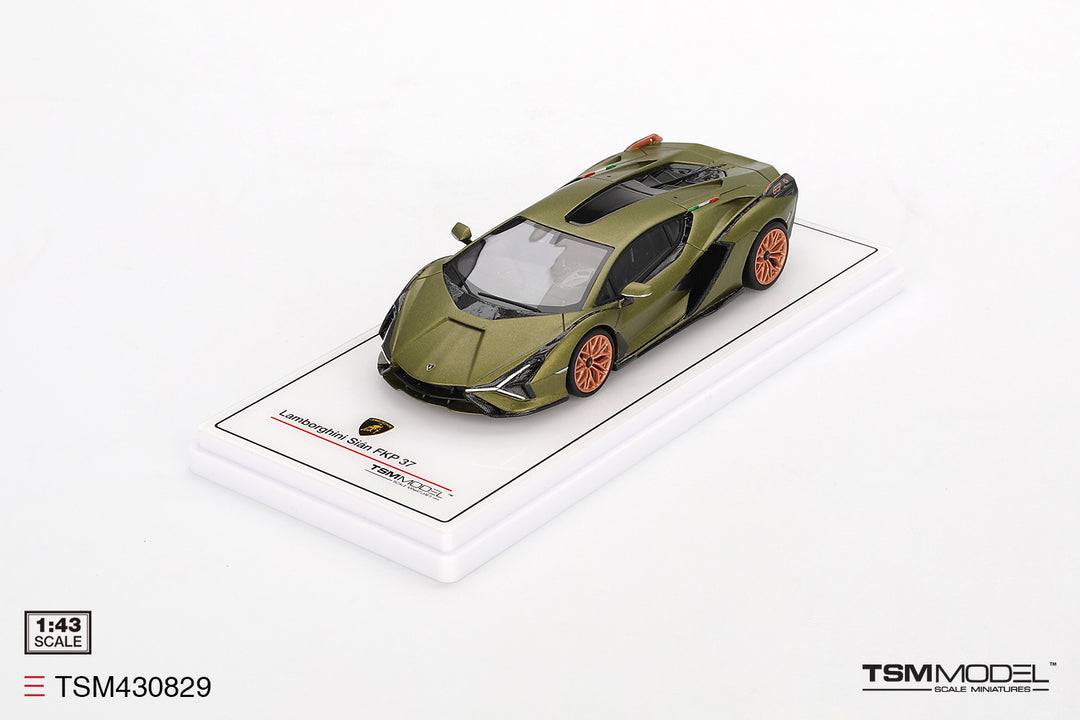 [Preorder] TSM 1:43 Lamborghini Sian FKP 37 Verde Gea Matt TSM430829