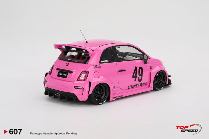 [Preorder] Topspeed 1:18 LB-WORKS x Abas Works Abarth 595 Pink TS0607