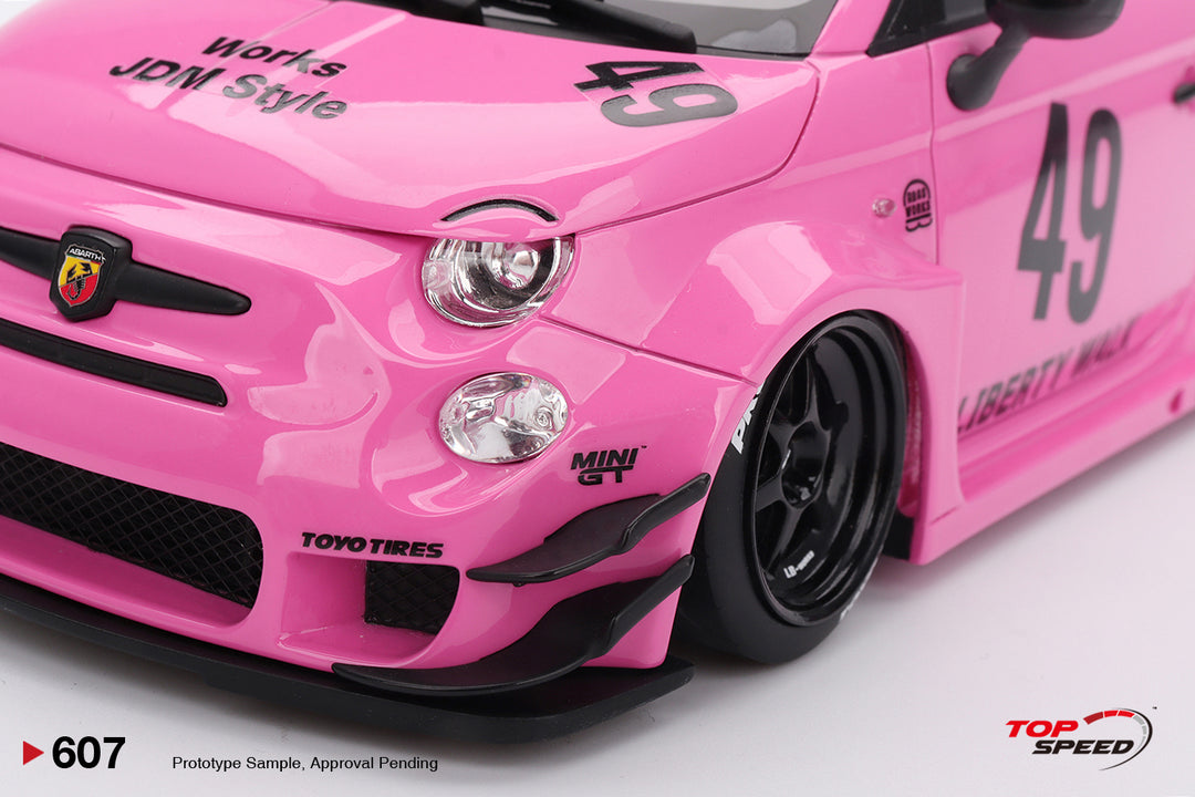 [Preorder] Topspeed 1:18 LB-WORKS x Abas Works Abarth 595 Pink TS0607