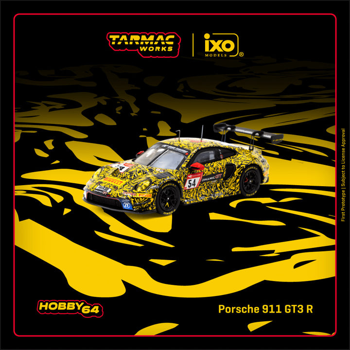 Tarmac Works 1:64 Porsche 911 GT3 R Nürburgring 24h 2023 T64-084-23NUR54 &nbsp;C. Engelhart / A. Güven / L. Heinrich / L. Vanthoor