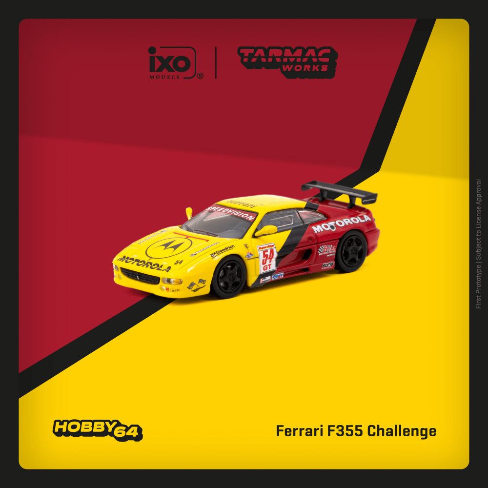 [Preorder] Tarmac Works 1:64 Ferrari F355 Challenge World Challenge Series 2000 Matt Drendel T64-083-00WCS54