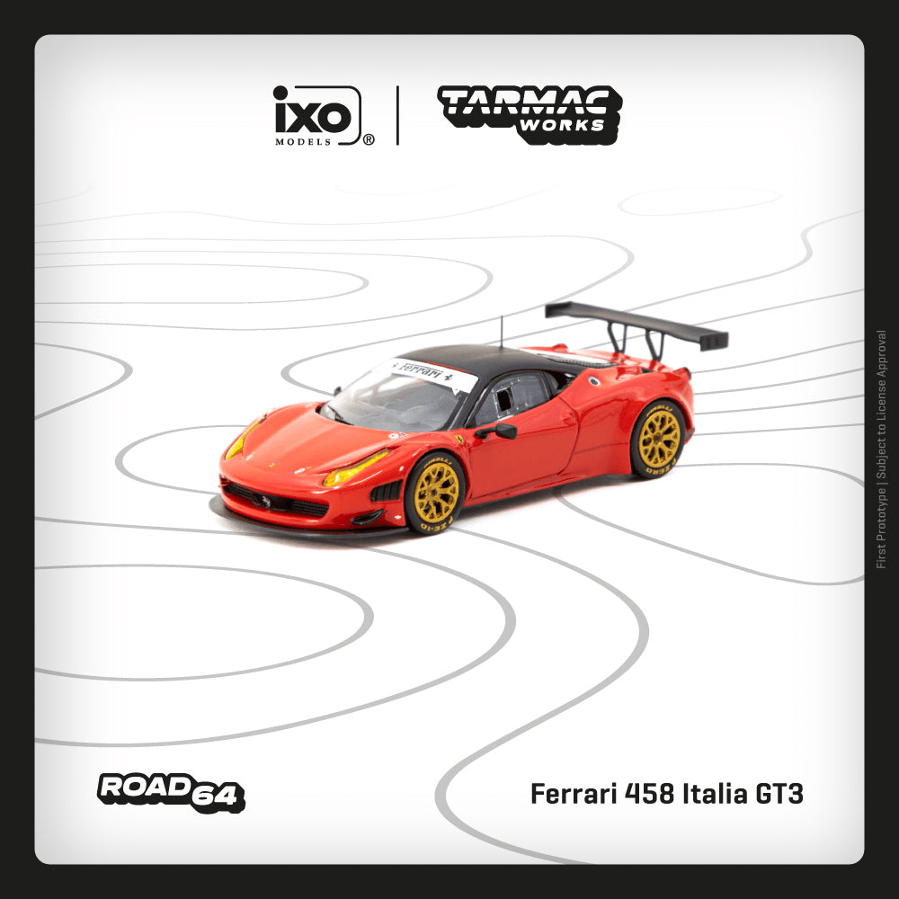 Tarmac Works 1:64 Ferrari 458 Italia GT3 Red T64R-073-RE – Horizon