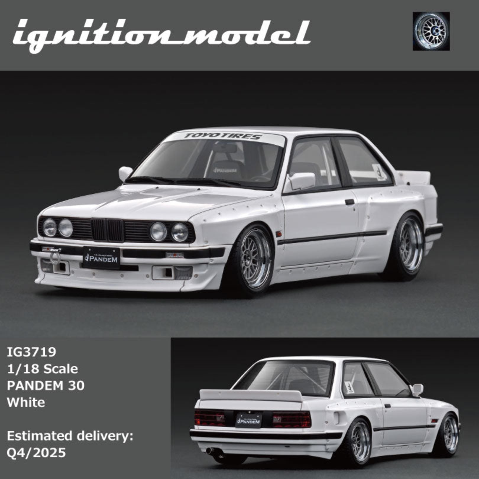 Ignition Model 1:18 PANDEM 30 Silver/White (2 Colours) IG3717