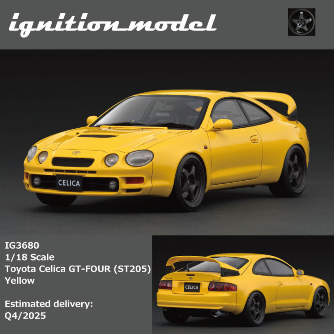 [Preorder] Ignition Model 1:18 Toyota Celica GT-4 (ST205) White/ Yellow/ Black (3 Colours)