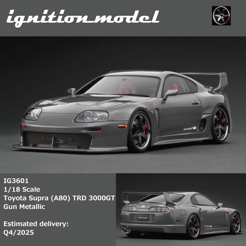 [Preorder] Ignition Model 1:18 Toyota Supra (A80) TRD 3000GT Gun Metallic/Green (2 Colours)
