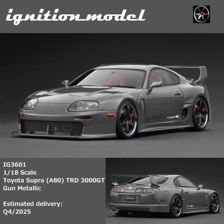 [Preorder] Ignition Model 1:18 Toyota Supra (A80) TRD 3000GT Gun Metallic/Green (2 Colours)