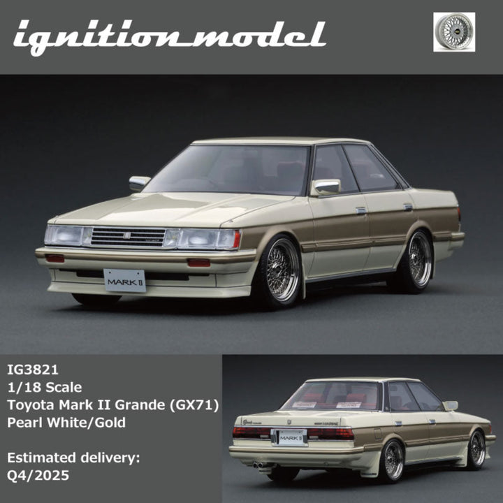 [Preorder] Ignition Model 1:18 Toyota Mark II Grande (GX71) White/Gold (2 Colours)