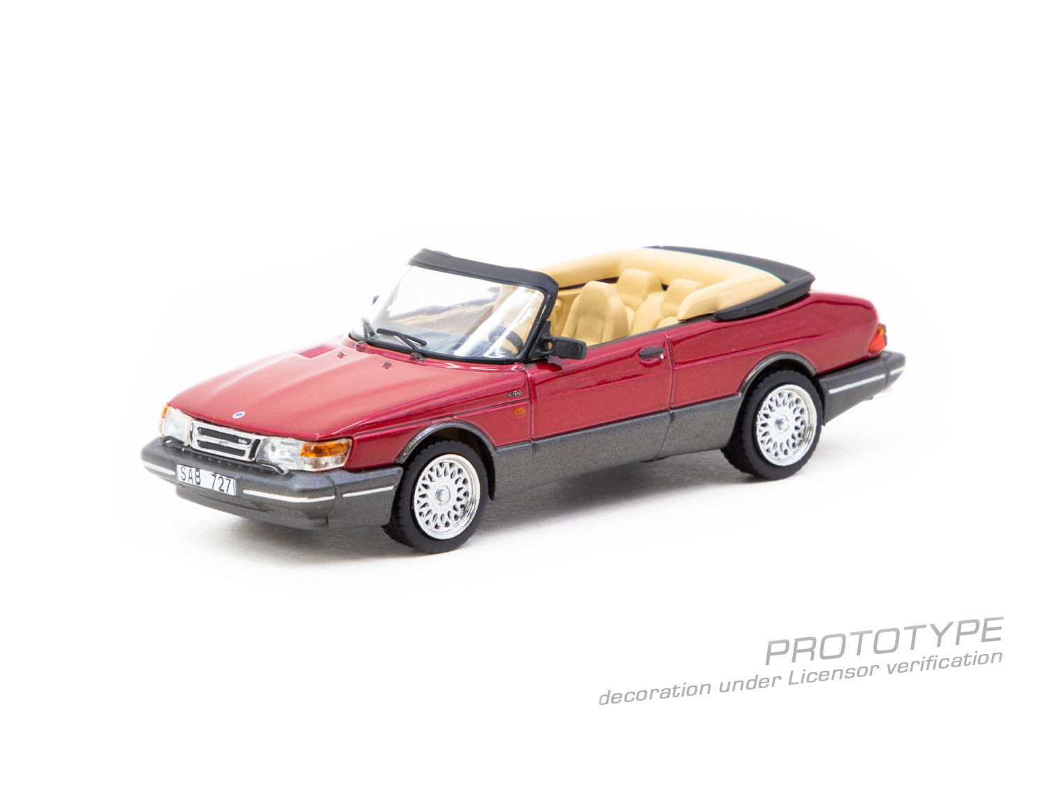 Tarmac Works 1:64 Saab 900 Turbo Convertible Red T64G-067-RE