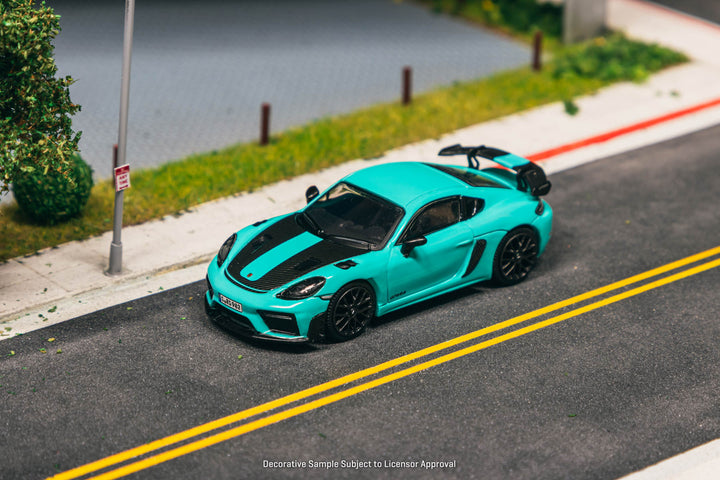 [Preorder] Tarmac Works 1:64 Porsche Cayman GT4RS Mint Green T64S-022-MG