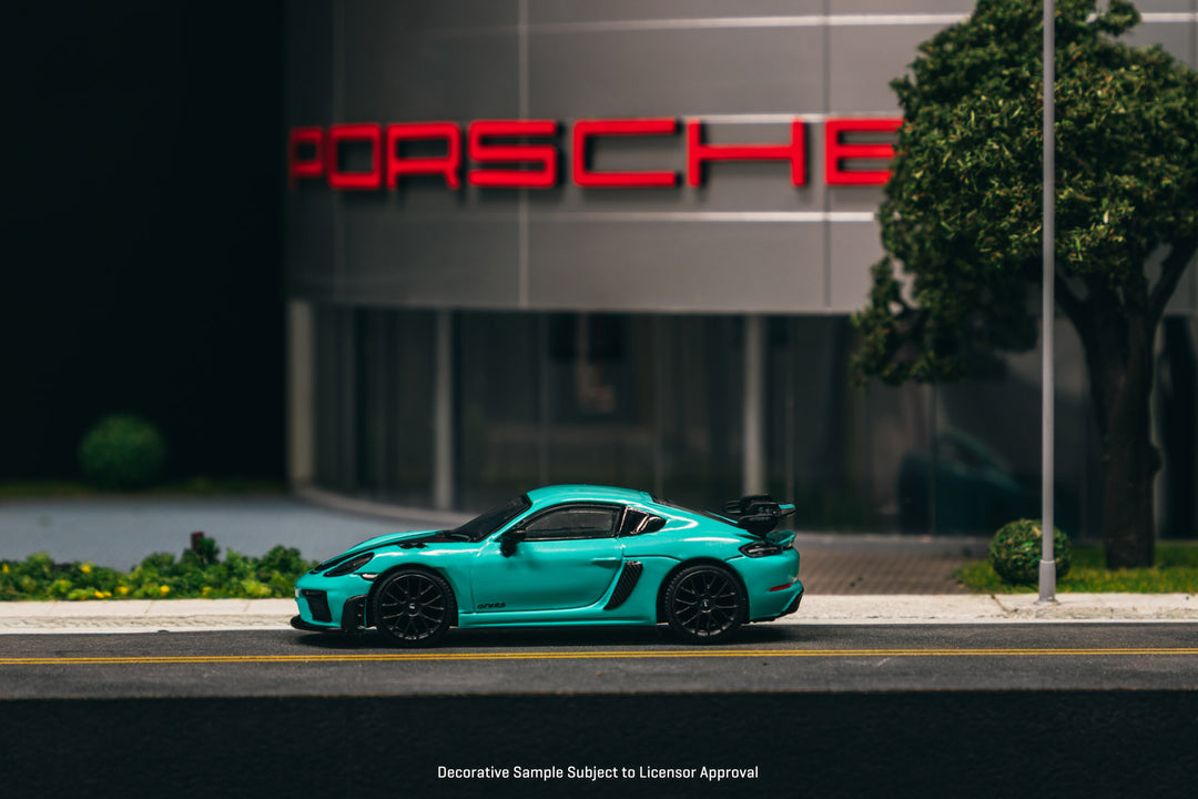 [Preorder] Tarmac Works 1:64 Porsche Cayman GT4RS Mint Green T64S-022-MG