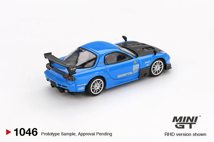 [Preorder] MINIGT 1:64 Mazda RX-7 RE-Amemiya 20B NA 3ROTOR-7 “Ama-san Go” MGT01046-BL
