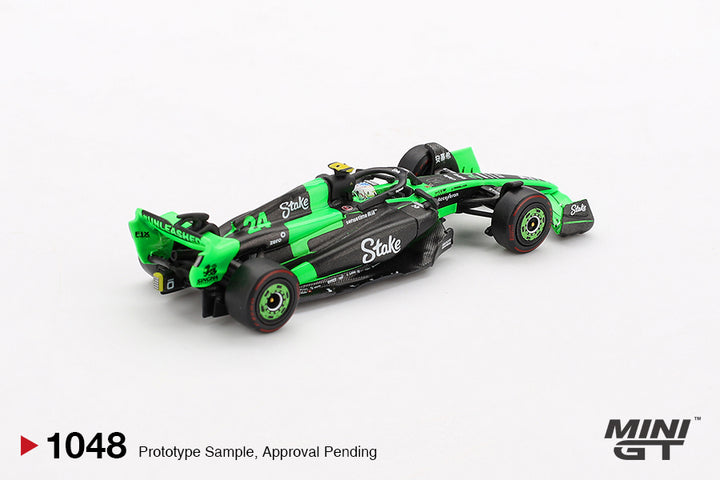 [Preorder] MINIGT 1:64 F1 Kick Sauber C44 #24 Guanyu Zhou 2024 F1 2024 Chinese GP MGT01048-BL