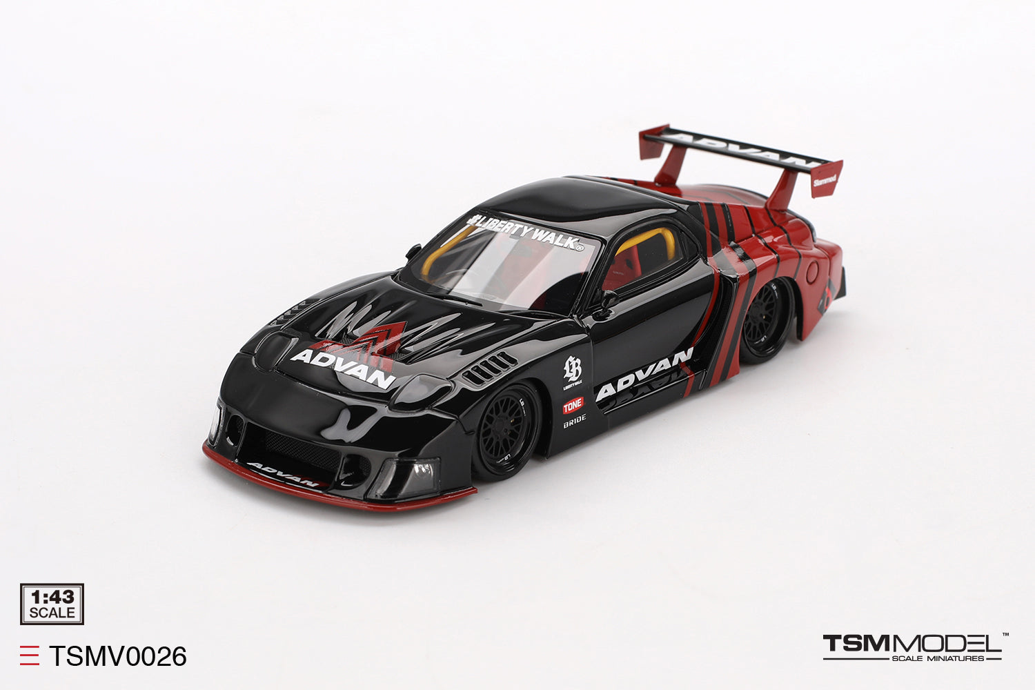 Preorder] TSM 1:43 MAZDA RX-7 LB-Super Silhouette Advan