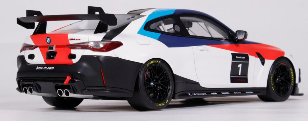 [Preorder] OttO 1:18 BMW M4 GT4 GT4 WHITE PRESENTATION 2022 OT1228