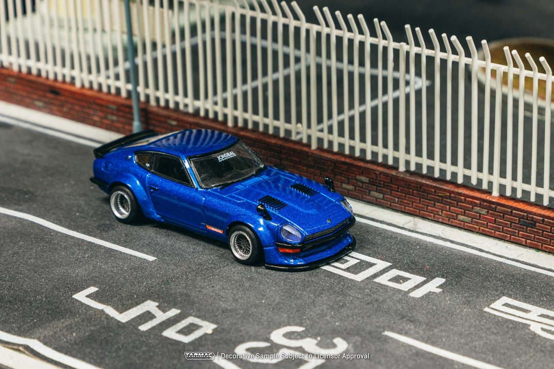 [Preorder] Tarmac Works 1:64 Nissan Fairlady Z S30 Widebody - Designed by Jon Sibal Blue T64G-062-BL