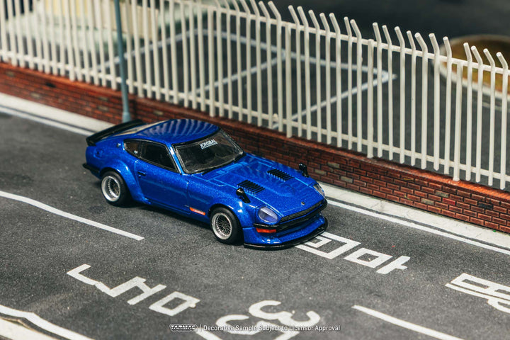[Preorder] Tarmac Works 1:64 Nissan Fairlady Z S30 Widebody - Designed by Jon Sibal Blue T64G-062-BL