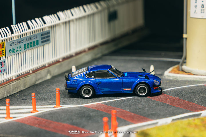 [Preorder] Tarmac Works 1:64 Nissan Fairlady Z S30 Widebody - Designed by Jon Sibal Blue T64G-062-BL