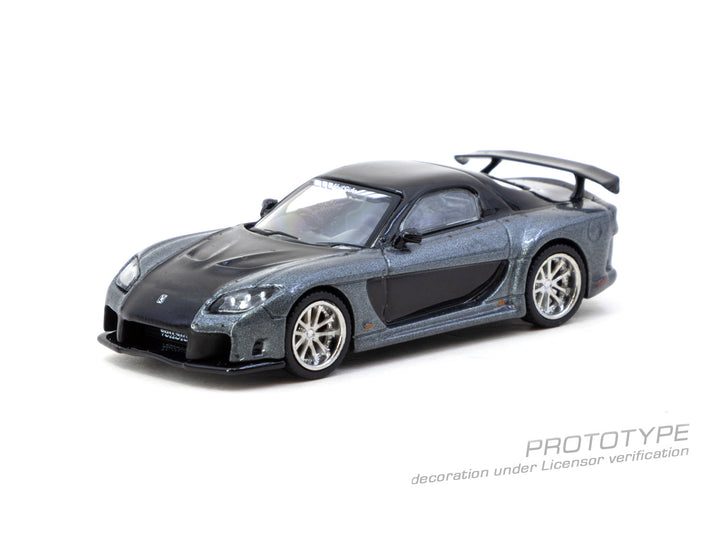 [Preorder] Tarmac Works 1:64 Mazda RX-7 VeilSide Fortune7 Grey metallic / Black T64G-075-GY
