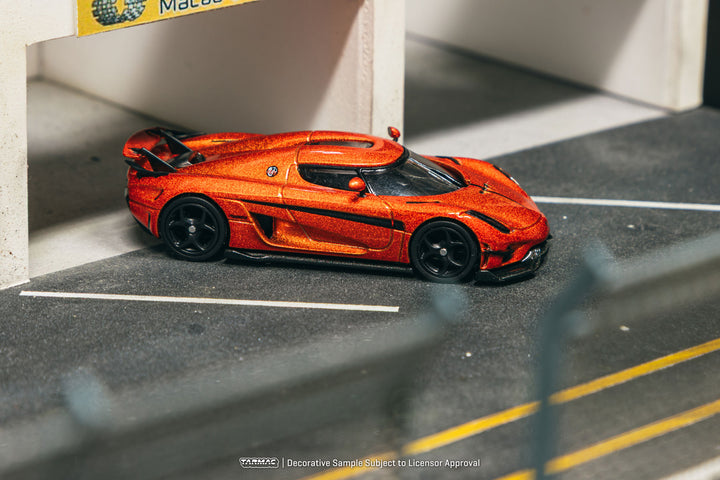 [Preorder] Tarmac Works 1:64 Koenigsegg Regera Orange Metallic / Black Stripes T64G-TL017-OR