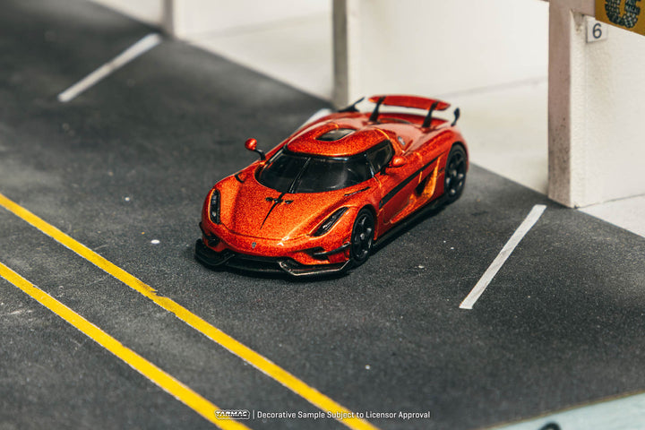 [Preorder] Tarmac Works 1:64 Koenigsegg Regera Orange Metallic / Black Stripes T64G-TL017-OR