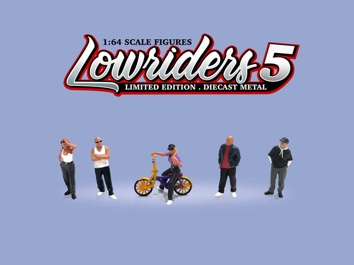 [Preorder] American Diorama 1:64 Figures set - Lowriders 5 AD-2427