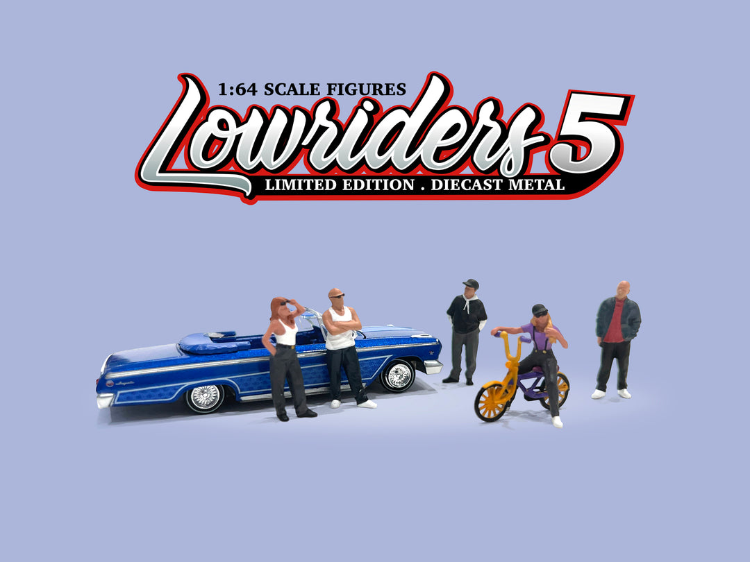 [Preorder] American Diorama 1:64 Figures set - Lowriders 5 AD-2427