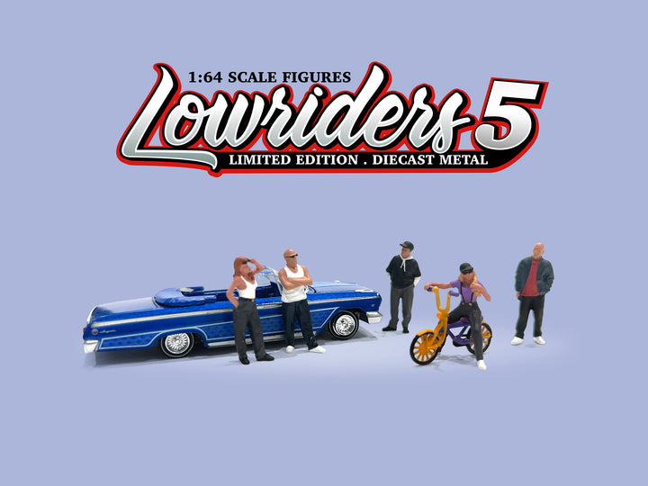[Preorder] American Diorama 1:64 Figures set - Lowriders 5 AD-2427