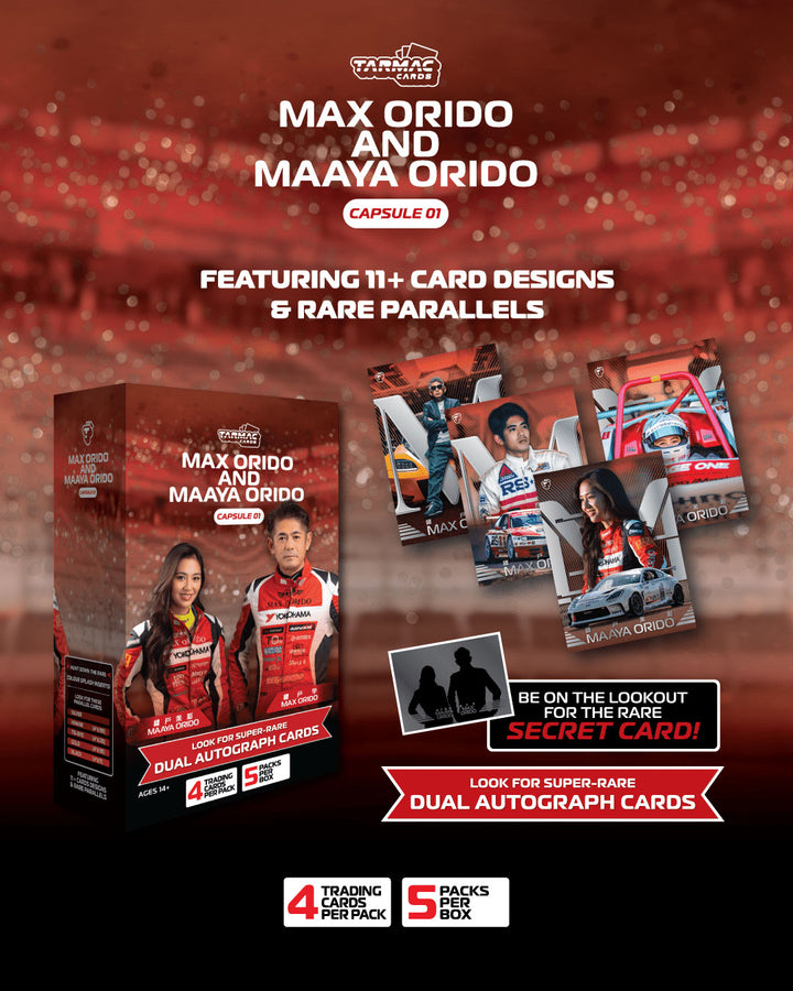 [Preorder] Tarmac Works Tarmac Cards Max Orido & Maaya Orido Capsule 01 TC-MMOE-01