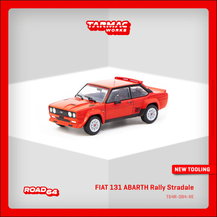 [Preorder] Tarmac Works 1:64 FIAT 131 ABARTH Rally Stradale Red T64R-094-RE