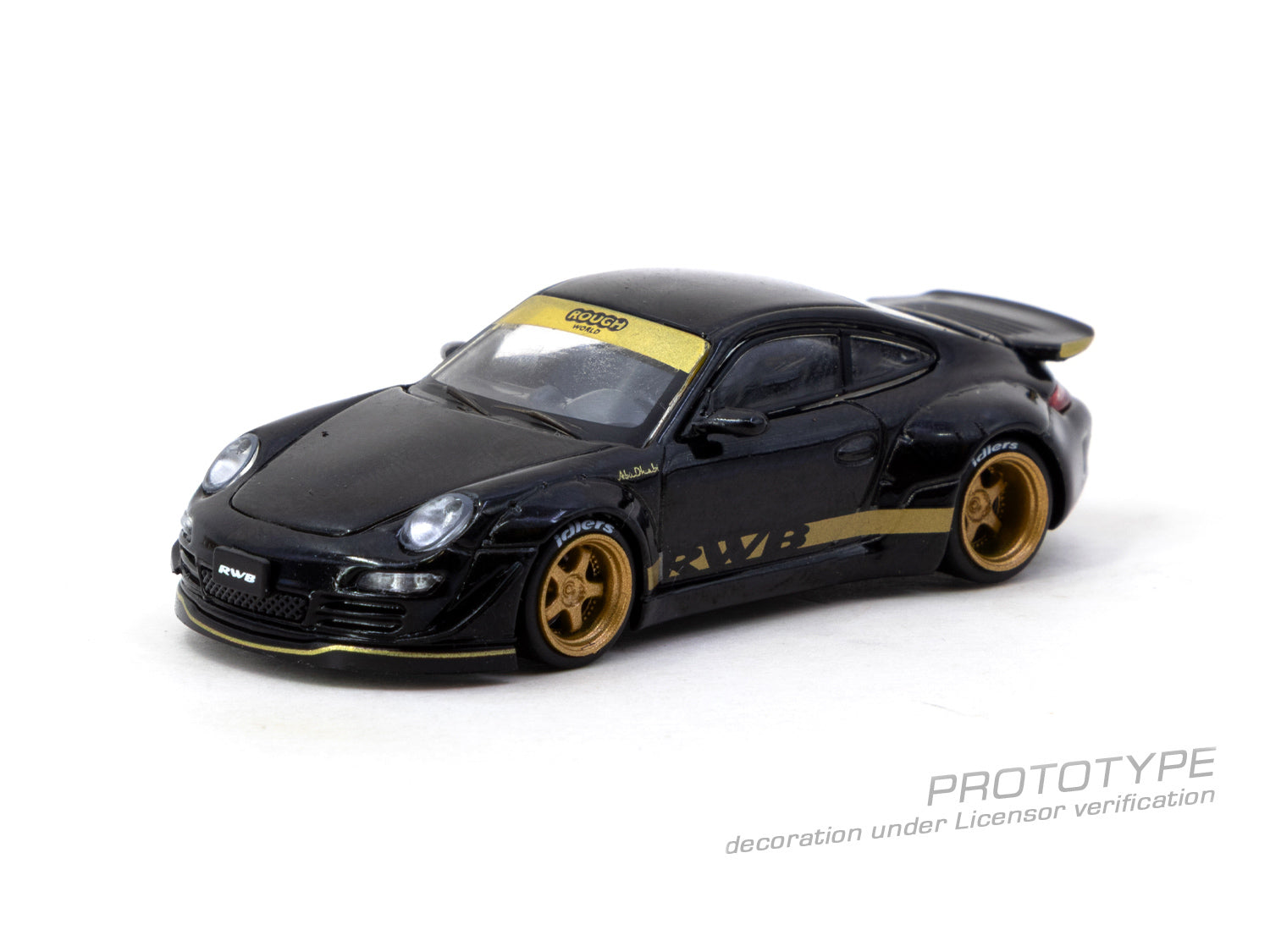 Preorder] Tarmac Works 1:64 Porsche RWB 997 Black T64-TL057-BK