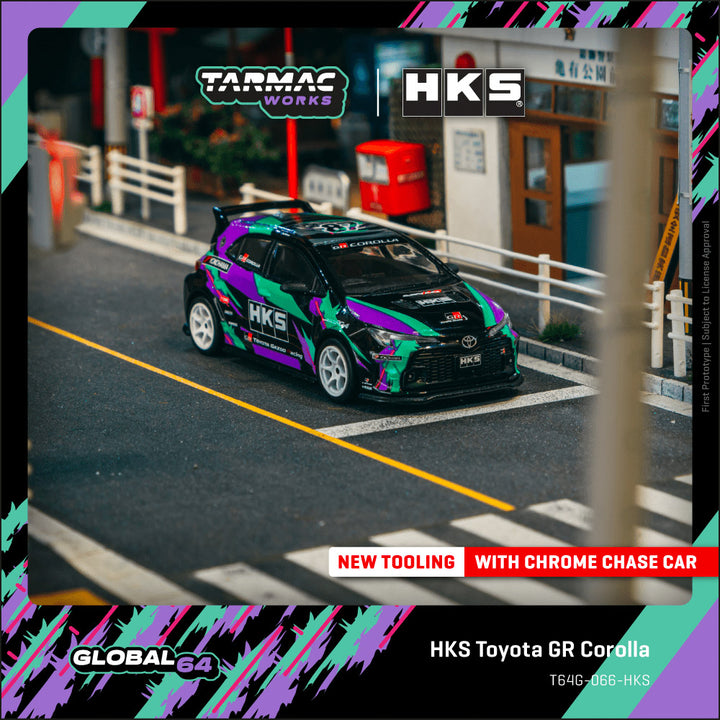 [Preorder] Tarmac Works 1:64 HKS Toyota GR Corolla T64G-066-HKS