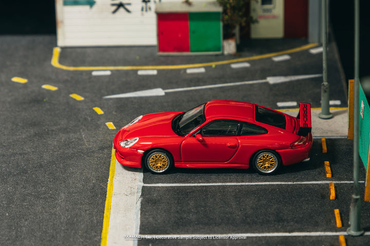 [Preorder] Tarmac Works 1:64 Porsche 911 GT3 (type 996) Red T64G-069-RE