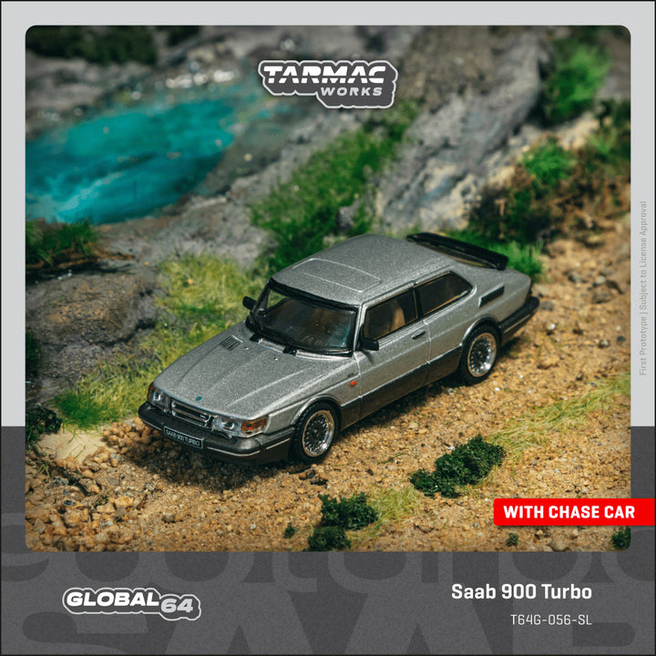 [Preorder] Tarmac Works 1:64 Saab 900 Turbo Silver T64G-056-SL