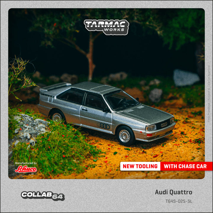 [Preorder] Tarmac Works 1:64 Audi Quattro Silver T64S-025-SL