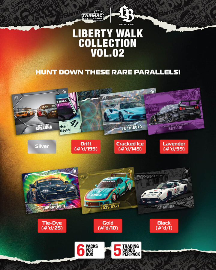 [Preorder] Tarmac Works Tarmac Cards Liberty Walk Collection Vol.02 TC-LBC-02