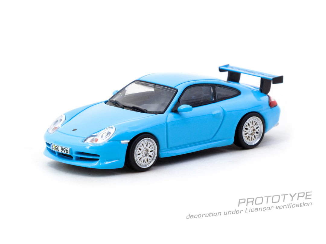 [Preorder] Tarmac Works 1:64 Porsche 911 GT3 (type 996) Light Blue T64G-069-BL