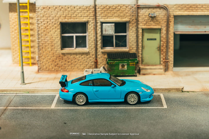 [Preorder] Tarmac Works 1:64 Porsche 911 GT3 (type 996) Light Blue T64G-069-BL