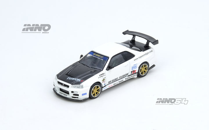 [Preorder] Inno64 1:64 TOP SECRET R34 GT-R White IN64-R34TS-WHI