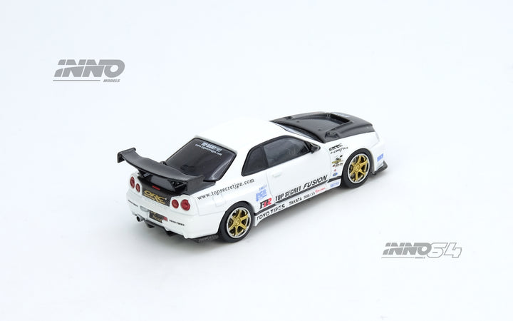 [Preorder] Inno64 1:64 TOP SECRET R34 GT-R White IN64-R34TS-WHI