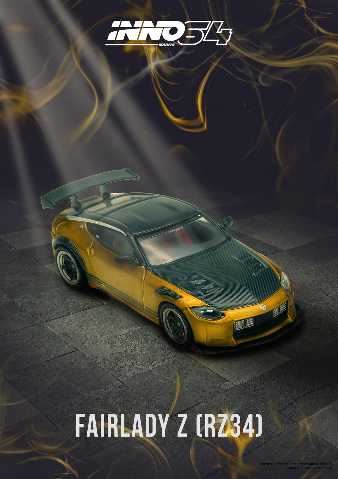 [Preorder] Inno64 1:64 TOP SECRET FAIRLADY Z (RZ34) Gold IN64-400ZTS-GOLD
