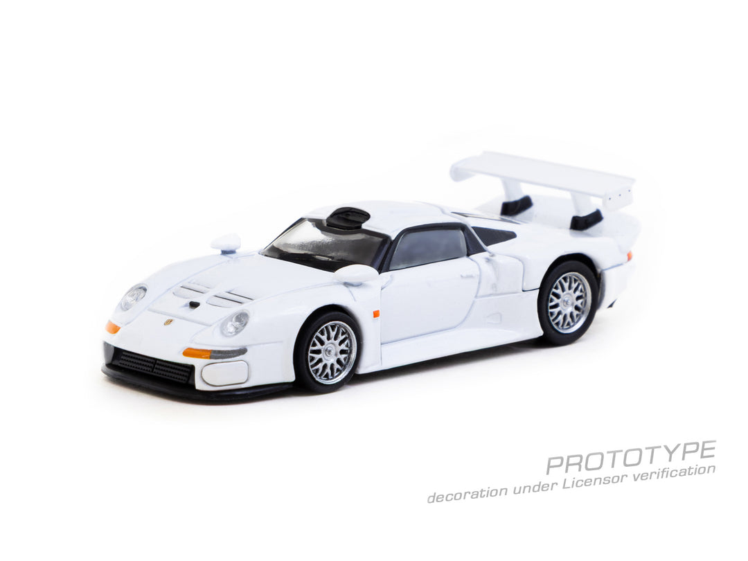 [Preorder] Tarmac Works 1:64 Porsche 911 GT1 White T64P-004-WH