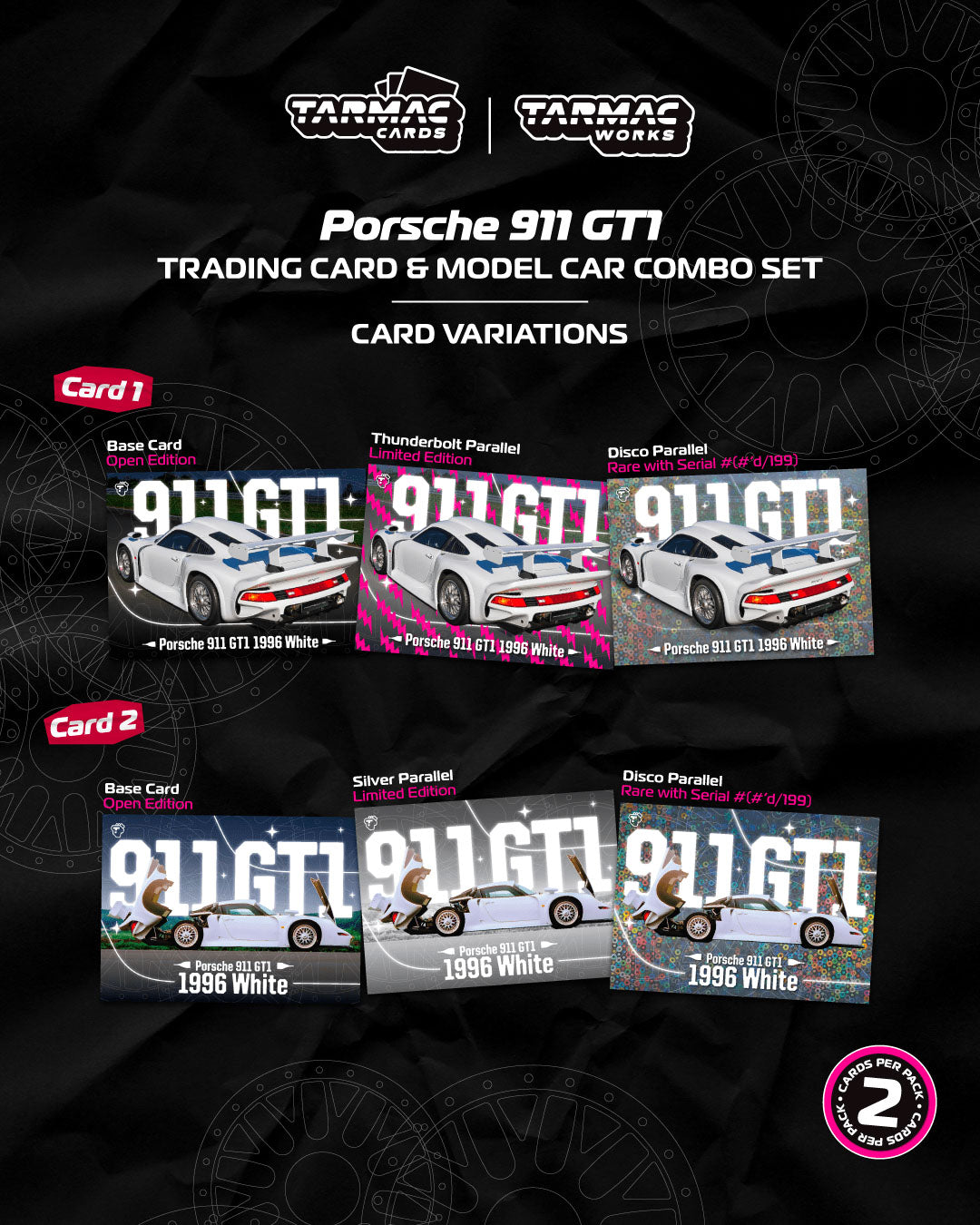 [Preorder] Tarmac Works 1:64 Porsche 911 GT1 White T64P-004-WH