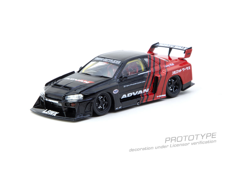 [Preorder] Tarmac Works 1:43 LB-ER34 Super Silhouette SKYLINE ADVAN – Black