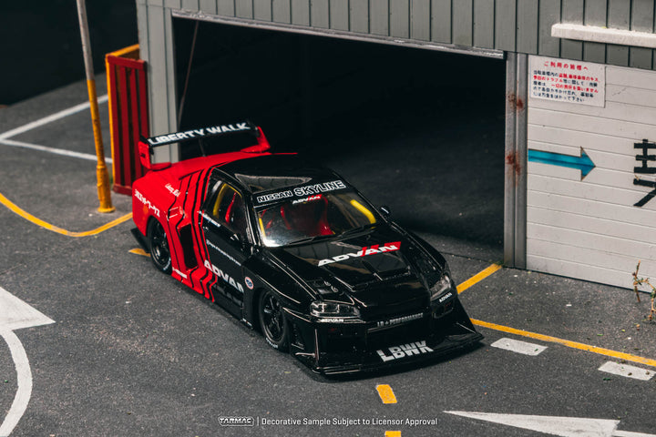 [Preorder] Tarmac Works 1:43 LB-ER34 Super Silhouette SKYLINE ADVAN – Black