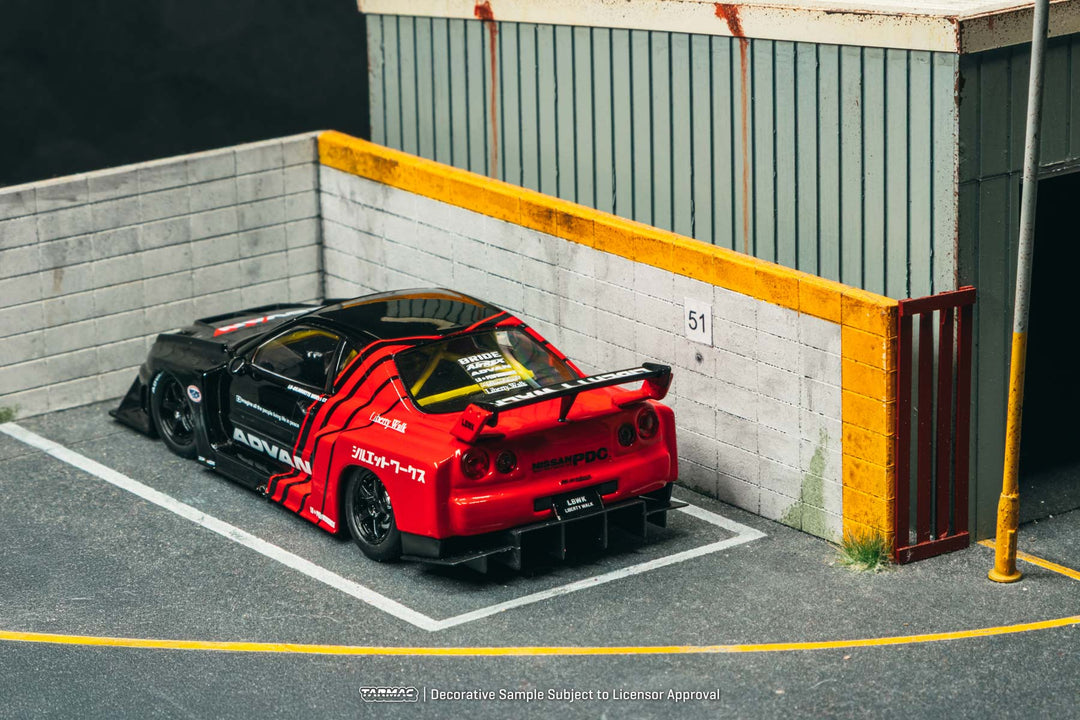 [Preorder] Tarmac Works 1:43 LB-ER34 Super Silhouette SKYLINE ADVAN – Black