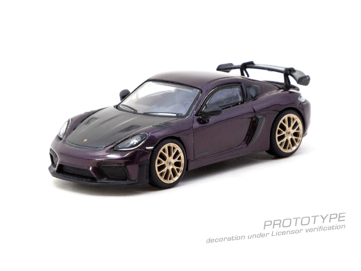 [Preorder] Tarmac Works 1:64 Porsche Cayman GT4RS Amethyst Metallic T64S-022-PM