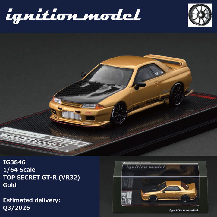 [Preorder] Ignition Model 1:64 TOP SECRET GT-R (VR32) Gold IG3846