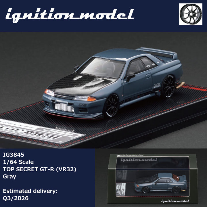 [Preorder] Ignition Model 1:64 TOP SECRET GT-R (VR32) Gray IG3845
